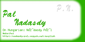 pal nadasdy business card